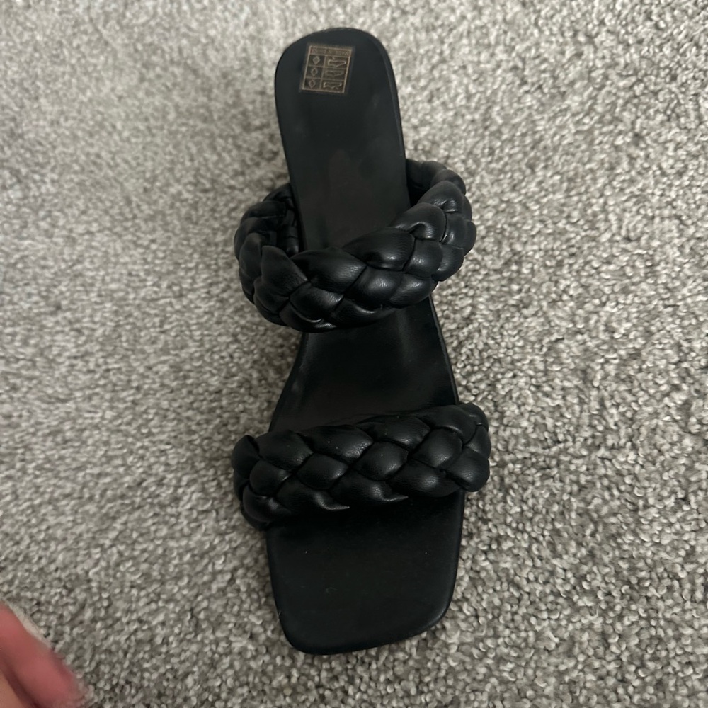 Black Braided Women's Sandals